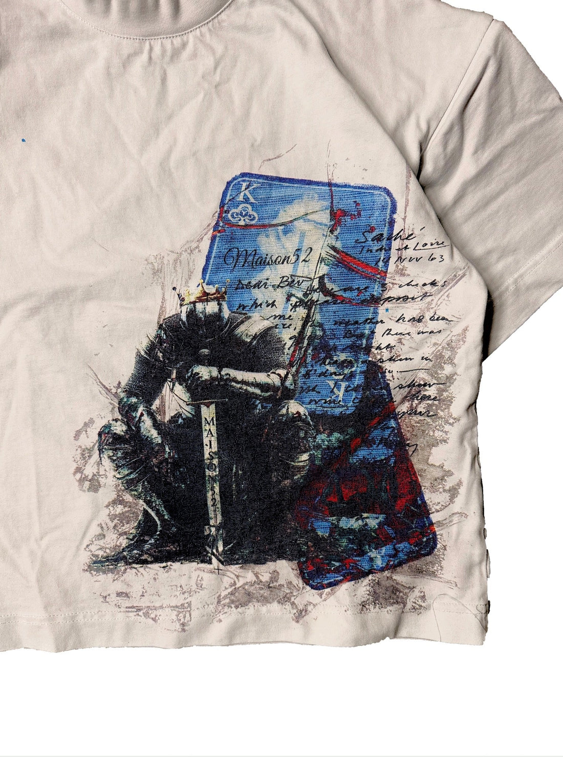 T-shirt Fallen Knight White